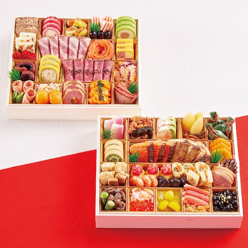 【予約商品】 京都〈京・料亭わらびの里〉料亭のオードブルおせち二段重