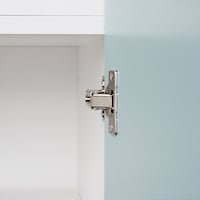 扉が広く開けられる蝶番／扉ワゴン