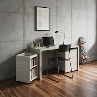 グレーオーク／別売りのワークデスク（商品番号1247352）と併せて使用