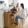 【ベルメゾン】デスクにもなるカウンター下薄型収納キャビネット [日本製/完成品]