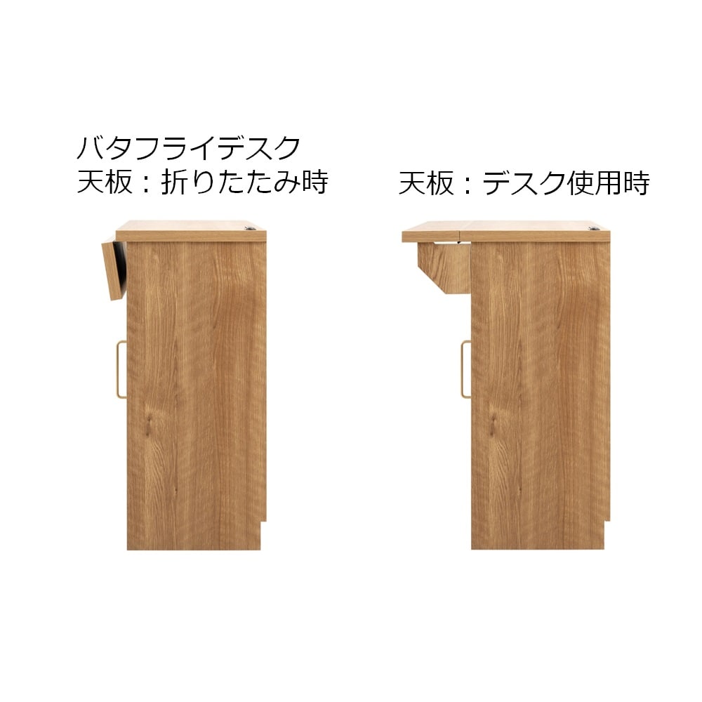側面／バタフライデスク