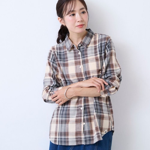 両面裏起毛チェックシャツ