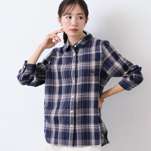両面裏起毛チェックシャツ