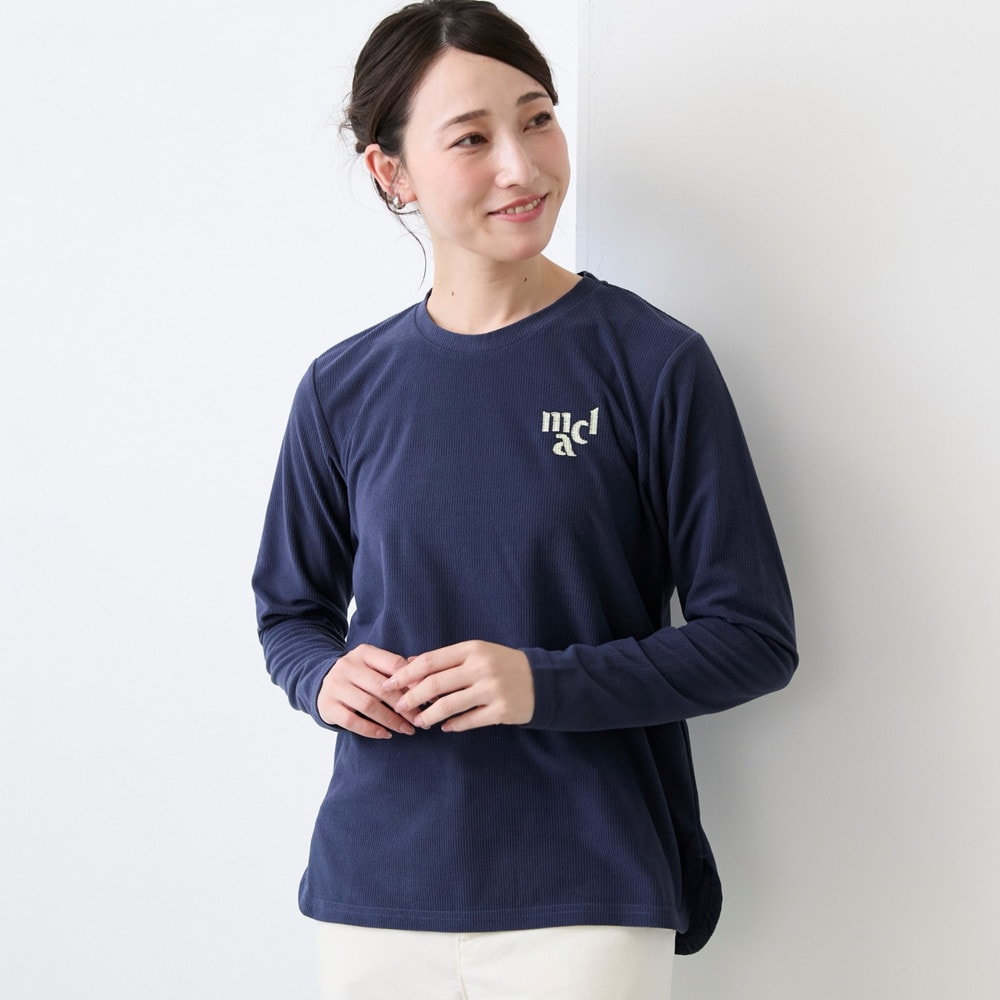 胸元プリント長袖Tシャツ(マリ・クレール スポール/marie claire SPORT