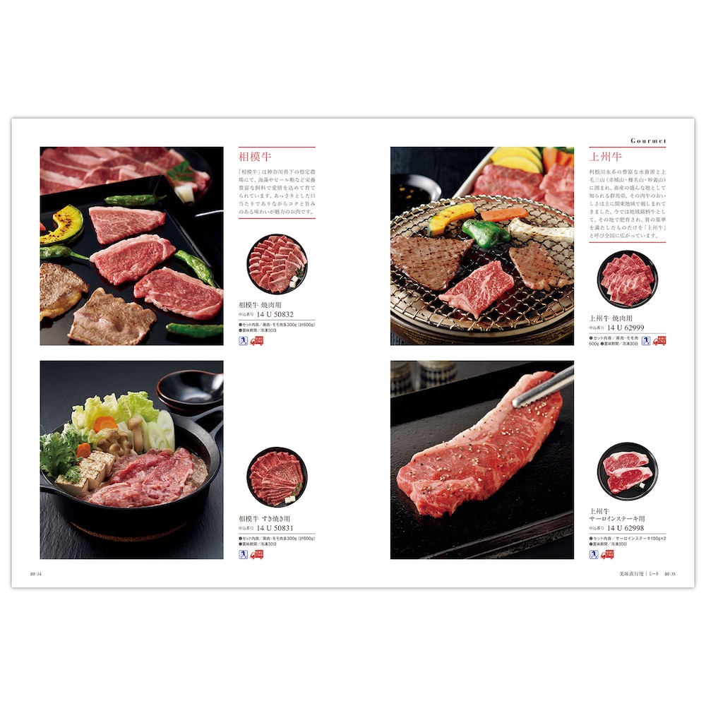 カタログギフト掲載商品一例