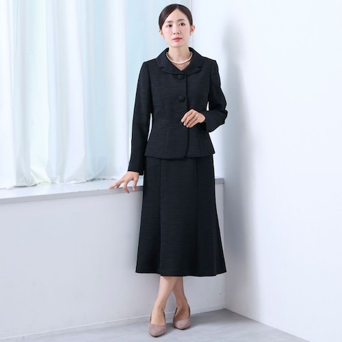 米沢織ジャケット＆スカート2点セット ＜喪服・礼服＞